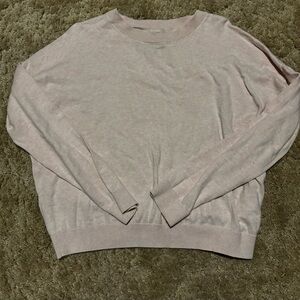 Roots Women's Light Pink Crew Neck Sweater